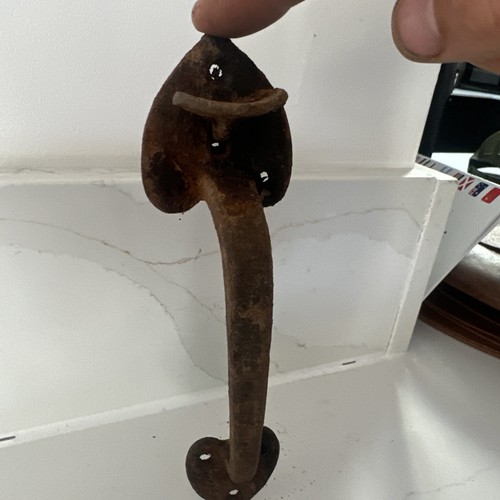 Pair antique wrought - antique, iron