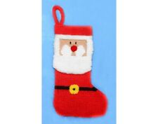 KNITTING PATTERN - Father Christmas Santa 26cms Stocking Decoration or gift