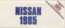 Nissan Range 1985 UK Foldout