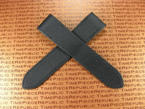 New 20mm black leather strap - black, x