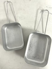 British Military Issue Metal Cooking Ration Mess Tin Set
