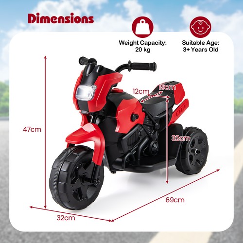 Kids motorcycle wheel - motorcycle, 3-wheel