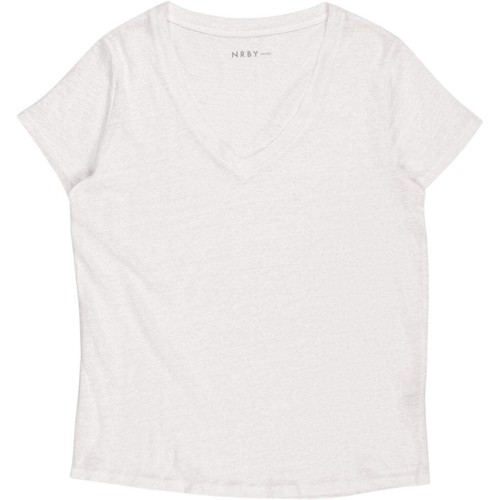 Nrby white linen neck - white,