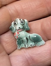 Vintage adorable little enamel spaniel dog brooch