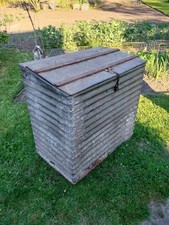 Antique Galvanised Corrugated Feed Bin 