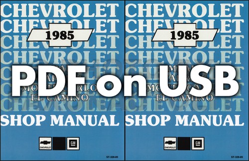 1984 1985 chevrolet shop - 1984-1985,