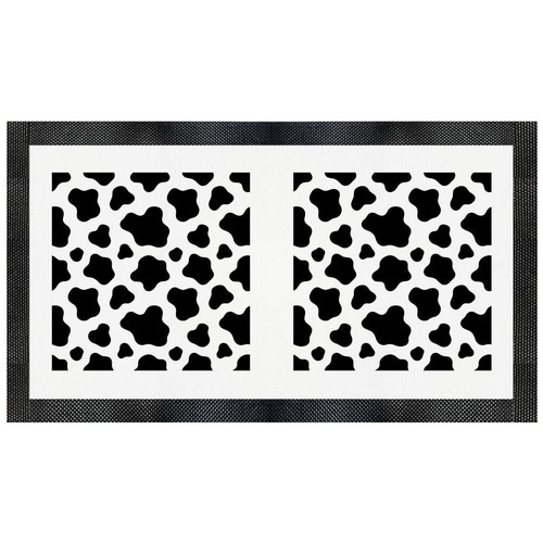 Cow pattern pet feeding - feeding, mat
