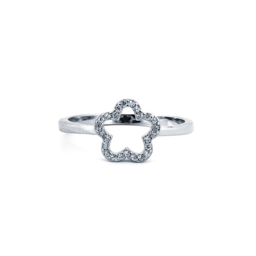 Ring rhodium plated sterling - plated,