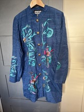 Indigo Moon Blue Embroidered