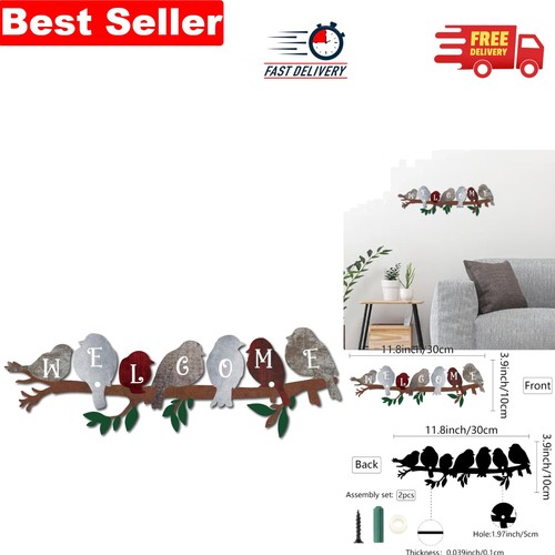 Charming iron bird wall - iron,