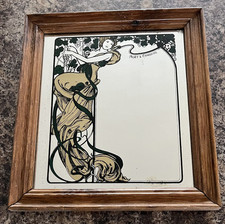 Classic MOET & CHANDON Art Deco style framed mirror - Ready to Hang - Champagne