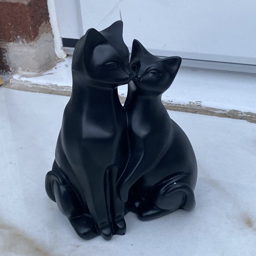 Loving cats figure ornament h - cats,