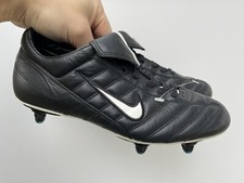 Nike Tiempo Premier SG 117322-011 RARE Size 7.5 US Black Leather Cleats Boots