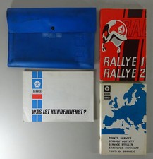 Board folder + operating instructions Simca 1000 Rallye 1 + Rallye 2 status 1972