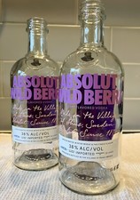 Empty 2 x ABSOLUT Wild Berri