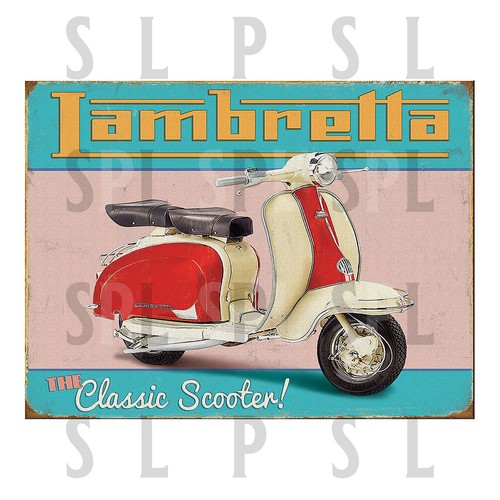 Lambretta retro metal - lambretta,