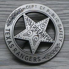 Texas Rangers Sergeant Badge