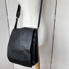 Visconti Crossbody Bag Organiser Black Soft Quality Leather Shoulder Travel Man