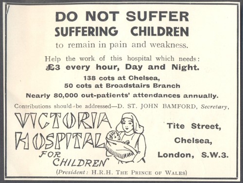 1930s advert funds appeal - 1930s, for