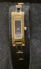 Vintage Gucci 3900L Watch Bracelet Style Gold Plated Starburst Dial Rectangle