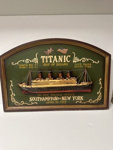 Titanic half hull - hull, plaque