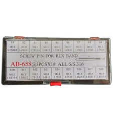 90Pcs 18 Sizes Stainless Steel