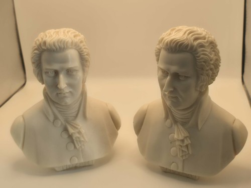 White marble finish bust - white, marble-finish