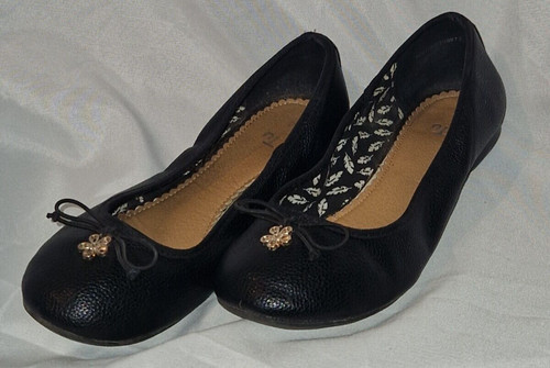 Ladies black ballerina - black,
