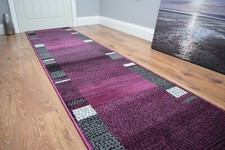 Purple black hallway - hallway, runner