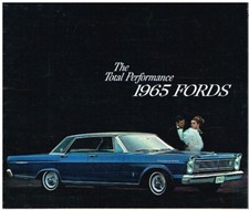 FORD GALAXIE 500/LTD/XL CUSTOM HARDTOP CONVERTIBLE S.WAGON 1965 SALES BROCHURE