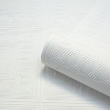 White Blown Vinyl Wallpaper
