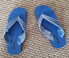 Mens IMPULSE Active Massage Blue Toe Post Flip Flops ~ Size 7