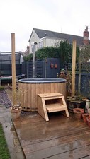 FIBERGLASS WOODEN HOT TUB 2