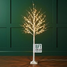 Globrite 6ft pre - pre-lit, white