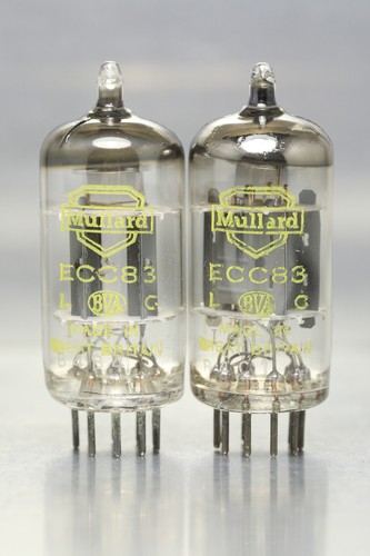 Mullard ecc83 valves tubes - 2x,
