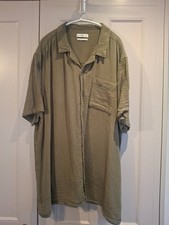 Mens Short Sleeve Olive Green