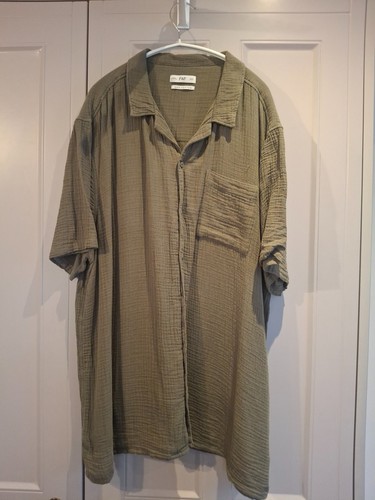 Mens short sleeve olive green - short,