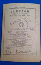 CURRAGH RACE CARD, MAY 10TH 1967 - FIRST MAY MEETING