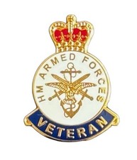 ARMED FORCES ARMY VETERAN REMEMBRANCE BADGE
