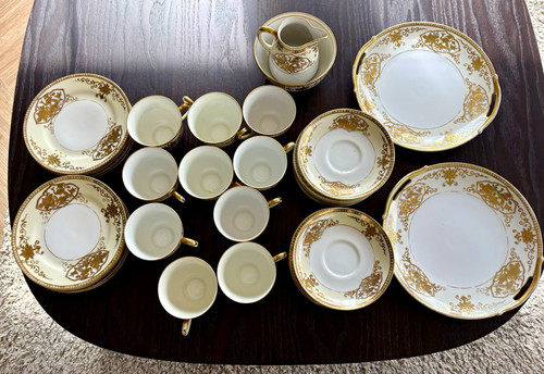 Noritake raised gold gilt - gold,