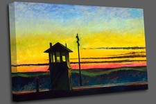 Edward hopper railroad sunset - edward,