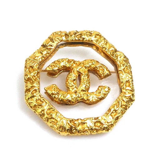 Auth chanel logo brooch - logo,