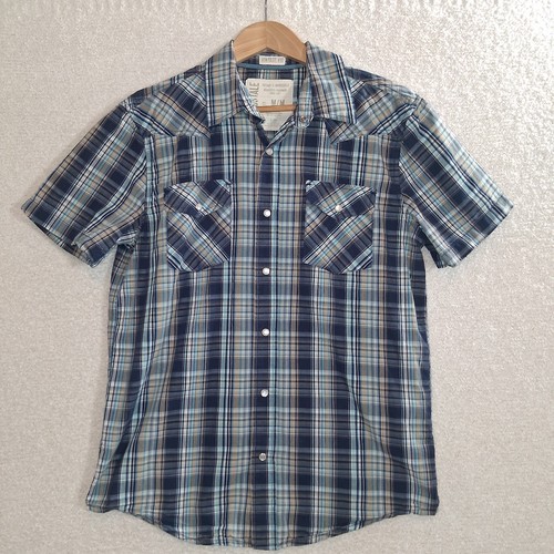 Plaid pearl snap - pearl, down