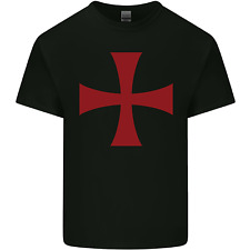 Knights Templar Cross Fancy Dress Outfit Mens Light Cotton T-Shirt