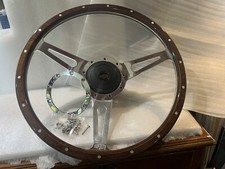 Rover  P6  1963-1977   16 Inch Wood  Slot Steering Wheel Inc Full Mounting Kit