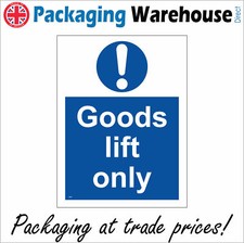 MA443 GOODS LIFT ONLY SIGN FREIGHT NO PASSENGERS PEOPLE RIDING ELEVATOR