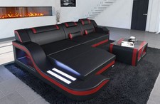 Corner Sofa Real Leather Couch