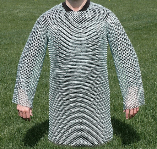 Steel chainmail shirt medieval - steel,