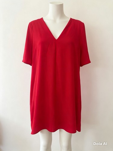 Zara trf red shift dress - shift,
