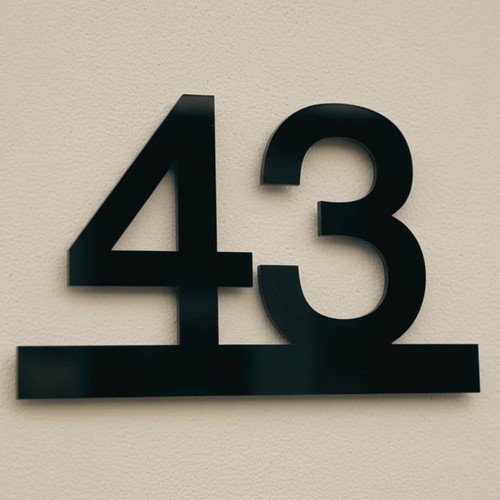 House number plaques - house,
